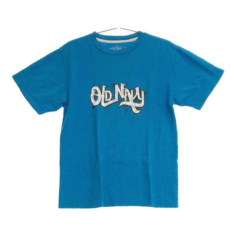 【22830】 OLD NAVY オールドネイビー 半袖ロゴプリントTシャツ XL 青色 ブルー クルーネックTシャツ 丸首
