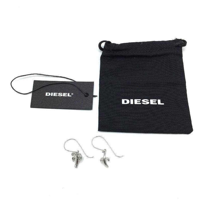 新古品 未使用 タグ付き レディース DIESEL ファッション 小物 装飾品 アクセサリー ピアス フックピアス シルバー ディーゼル 【23288】