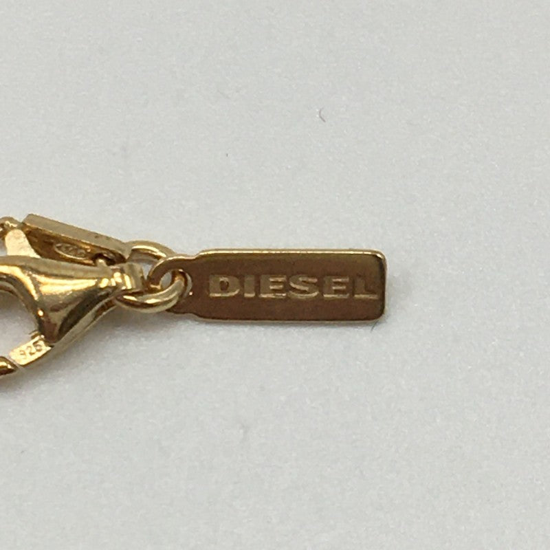 【24757】 新古品 DIESEL ディーゼル ネックレス ゴールド フォークモチーフ チェーンネックレス アクセサリー 真鍮製 オシャレ レディース