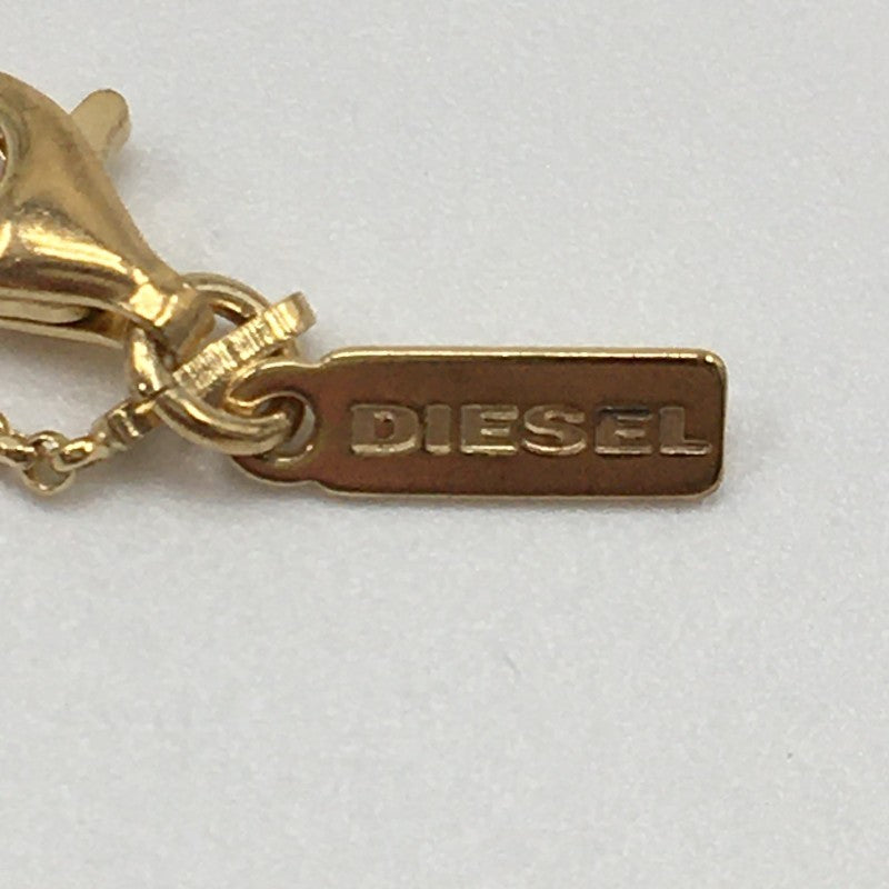 【24779】 新古品 DIESEL ディーゼル ネックレス ゴールド フォークモチーフ チェーンネックレス アクセサリー 真鍮製 オシャレ レディース