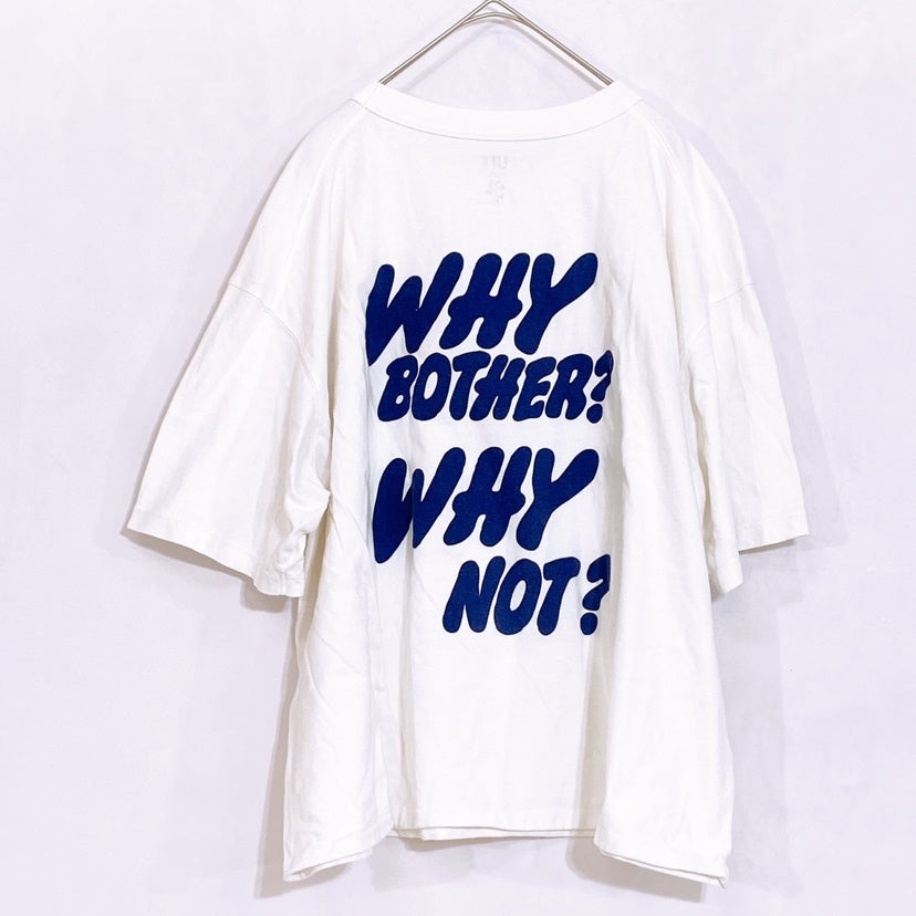 メンズ レディース M UNIQLO Tシャツ UT ホワイト VERDY コラボ キャラクター 英字 プリント シンプル ユニクロ 【24794】