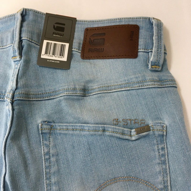 【24911】 新古品 G-STAR RAW ジースターロゥ デニム ジーンズ ジーパン サイズW25 L32 / 約S ライトブルー STRAIGHT レディース