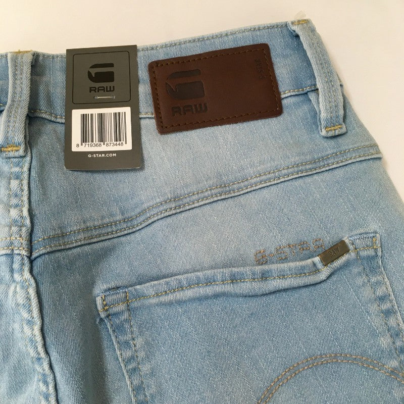 【24945】 新古品 G-STAR RAW ジースターロゥ デニム ジーンズ ジーパン サイズW24 L32 / 約S ブルー STRAIGHT ストレッチ レディース