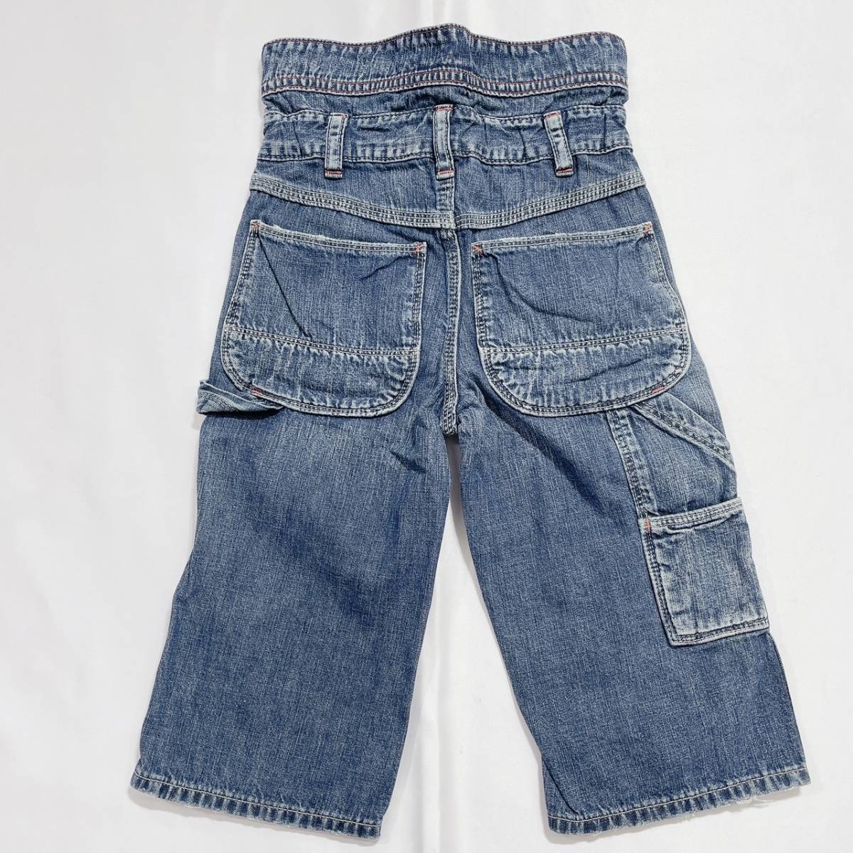 キッズ 男女兼用 6 110‐120cm前後 DENIM DUNGAREE ボトムス デニムパンツ インディゴブルー アメカジ デニムアンドダンガリー 【24983】