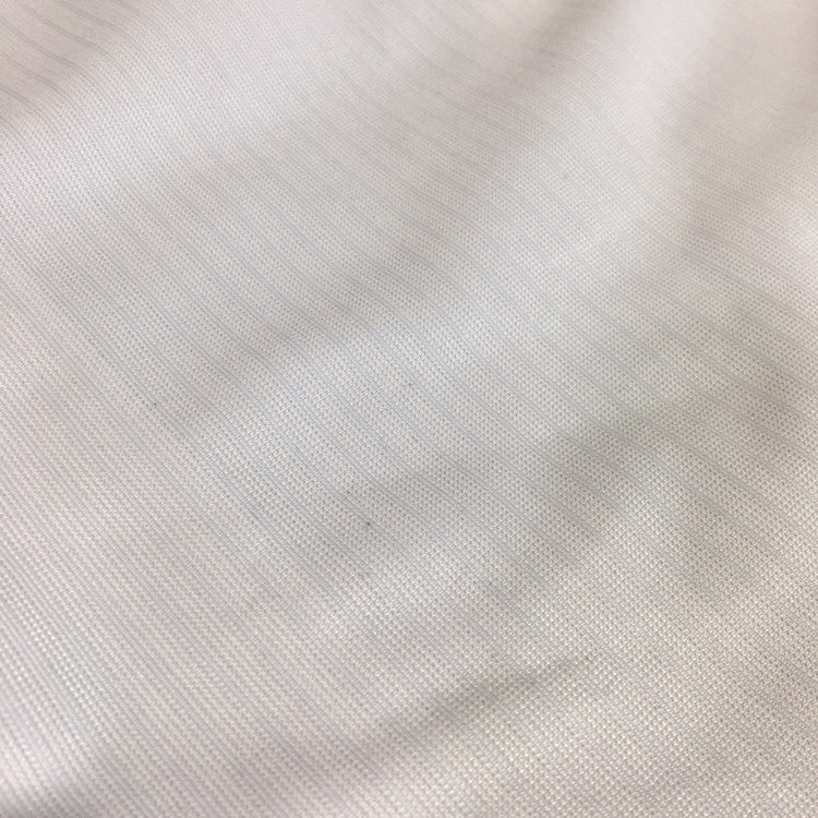 メンズM TAKA Q 長袖ワイシャツ インナー トップス 水色 ライトブルー白 ホワイト 清潔感 ポリエステル100% タカキュー【25547】