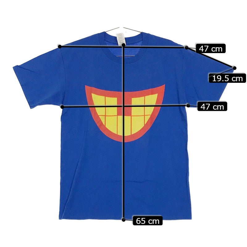 【25684】 GILDAN ギルダン 半袖Tシャツ サイズM ブルー 薄手 カジュアルシャツ 丸ネック ロゴプリント ゆったり デイリー  メンズ