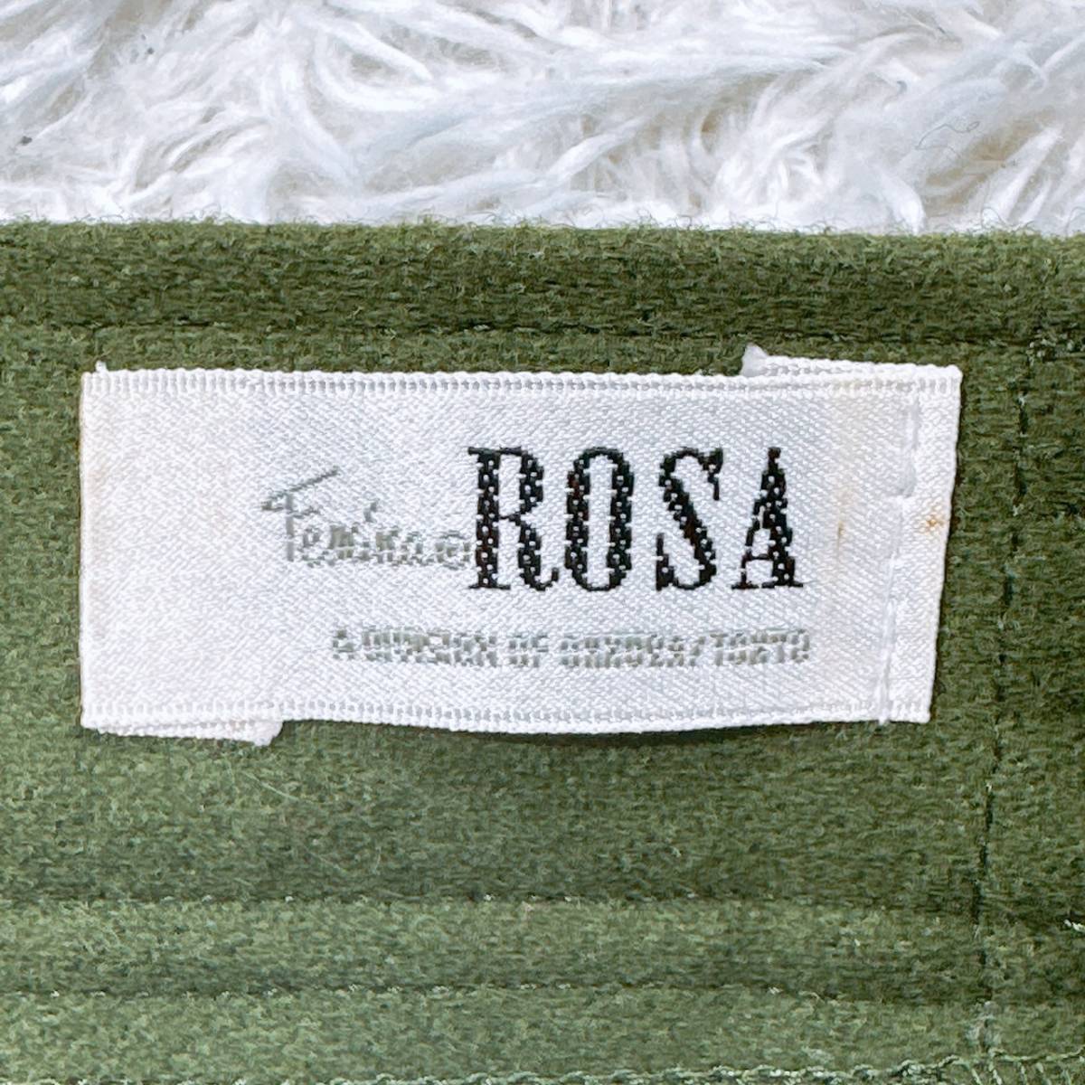 レディース ROSA スカート ロング オリーブ 緑 グリーン かわいい お出かけ ボタン カジュアル ウエストゴム 秋 冬 【25843】