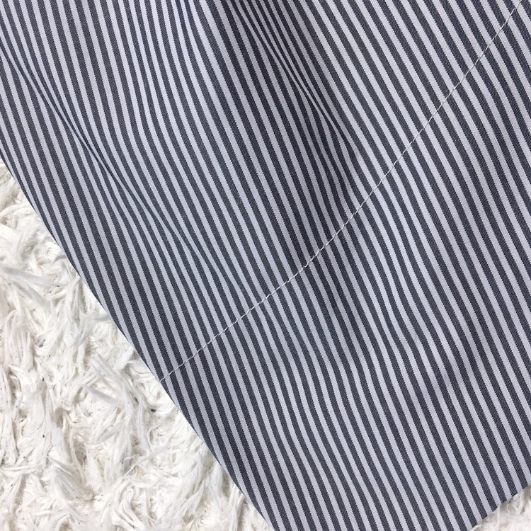 レディース 台形スカート ネイビー グレー 濃紺 灰色 夏用 涼し気 清潔感 カジュアル かわいい オシャレ ボーダー柄 【25909】