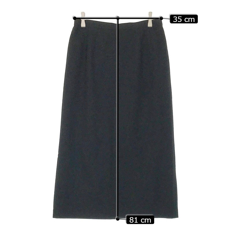 【26196】 ロングスカート サイズ73～97 / 約L ブラック シンプル オシャレ ゆったり スタイリッシュ 柔らかい レディース
