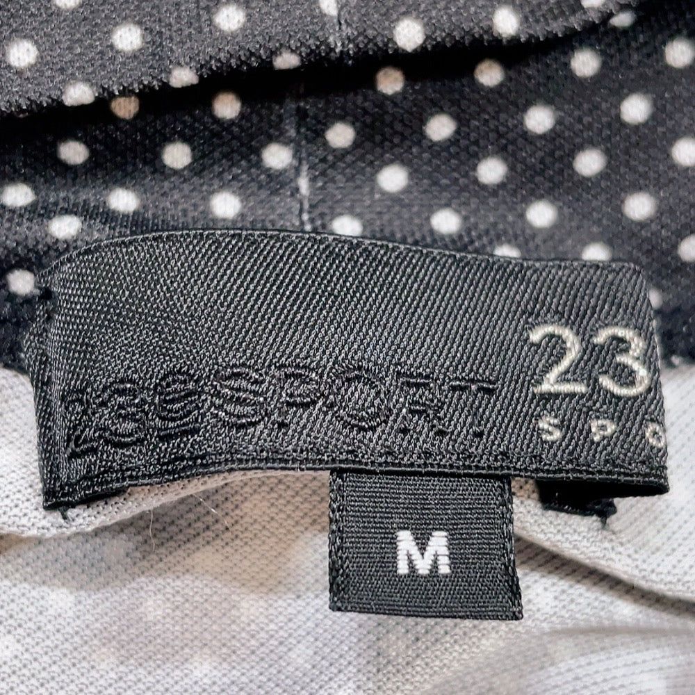 【26312】 23区 長袖Tシャツ サイズM ブラック タートルネック 薄手 ドット 水玉 ポップ かわいい かっこいい モノクロ レディース