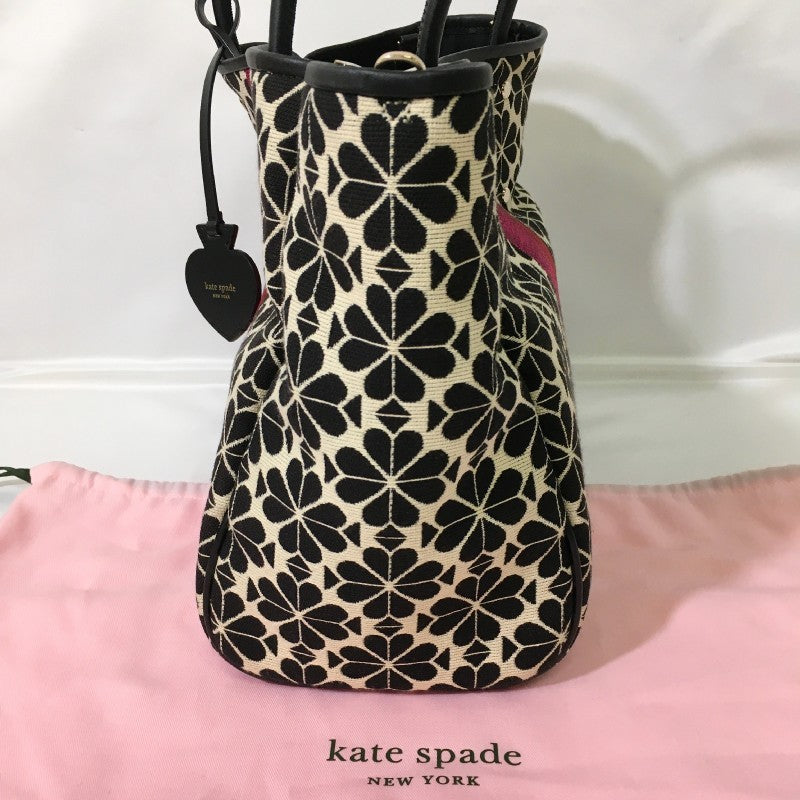 【26723】 Kate Spade ケイトスペード バッグ ブラック オシャレ かわいい おしゃれ インナーポーチ ベルト 花柄 プリント柄 レディース