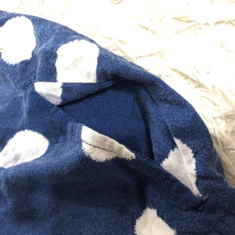 レディースL UNIQLO ルームウェア パジャマ パンツ ブルー 青 レーヨン100% ミッキーマウス 肌触り良い ユニクロ【26768】