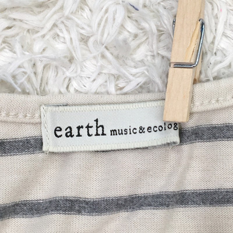 【26939】 earth music&ecology アースミュージックアンドエコロジー ロングワンピース サイズF アイボリー ゆったり レディース