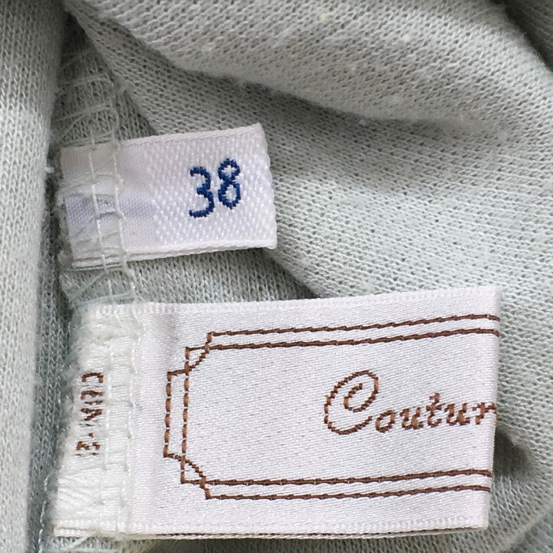 【27105】 Couture brooch クチュールブローチ ひざ丈スカート サイズ38 / 約M ホワイト ウエストゴム 花柄レース かわいい レディース