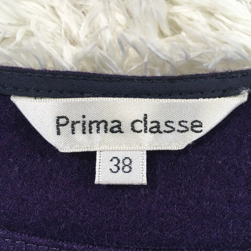 【27108】 prima classe プリマクラッセ チュニック サイズ38 / 約M パープル 裾にビーズ 両横にスリット入り 可愛い レディース