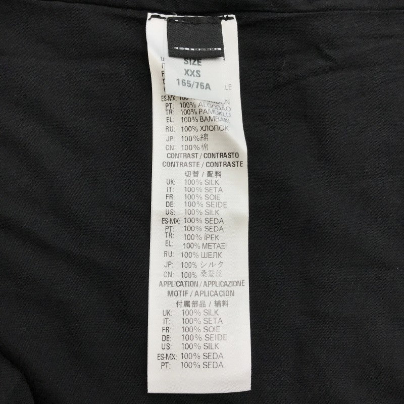 【27262】 新古品 DIESEL ディーゼル 七分袖Tシャツ カットソー サイズXXS ブラック カジュアル プリント かっこいい ロング丈 レディース