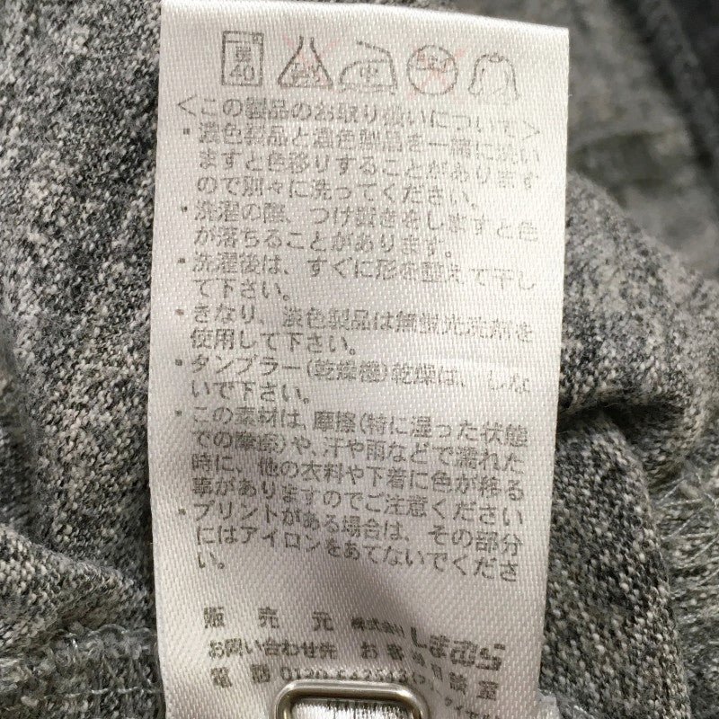 【27767】 しまむら シマムラ 半袖Tシャツ カットソー サイズ140 グレー ゆったり カジュアル カッコいいデザイン ワッペン キッズ
