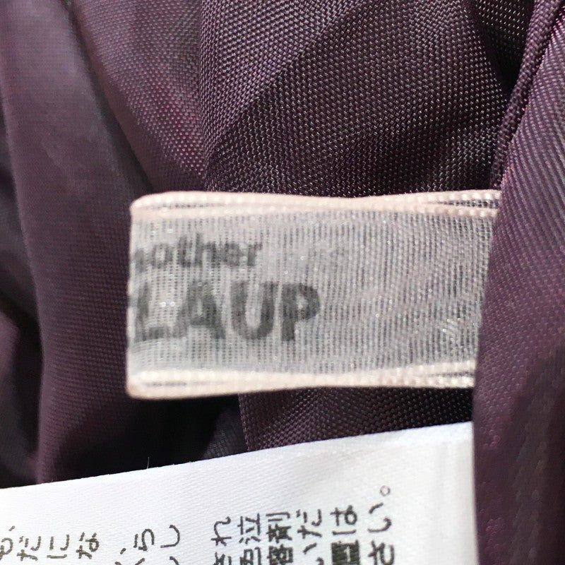 【27819】 NICE CLAUP ナイスクラップ ひざ丈スカート サイズF ワインレッド デザインボタン 個性的 かわいい オシャレ  レディース