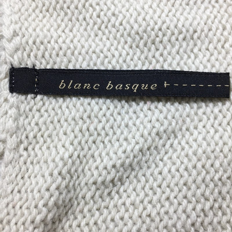 【27858】 blanc basque ブランバスク カーディガン サイズ38 / 約M くすみグリーン ニット ホック シンプル カジュアル レディース
