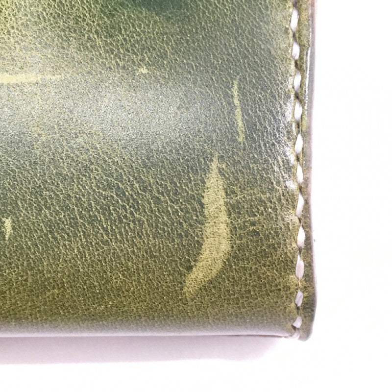 【27936】 HATOHASI ハトハシ コインケース グリーン シンプル オシャレ かっこいい 渋い コンパクト カード収納 メンズ