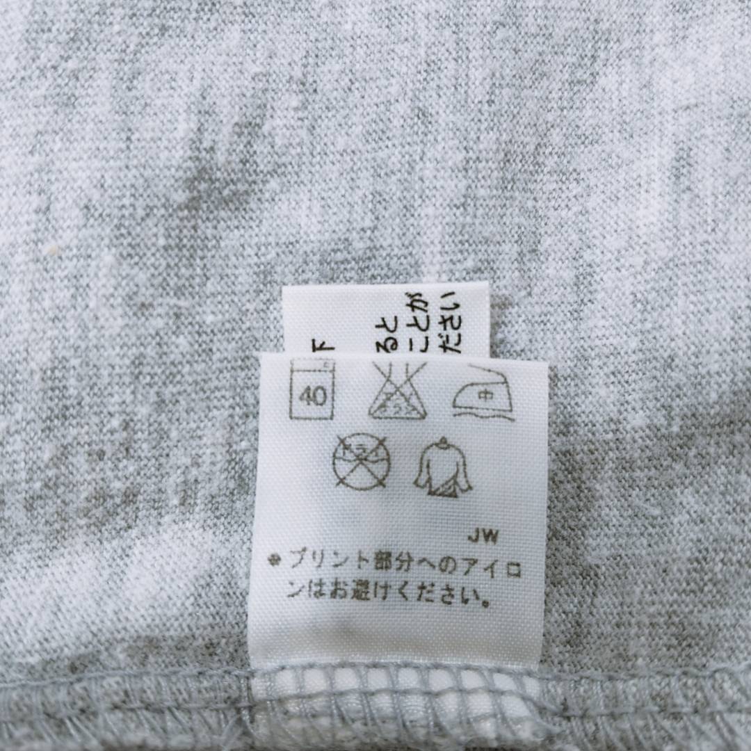 【26630】 EDWIN エドウィン 半袖Tシャツ カットソー サイズL グレー シンプル カジュアル 丸首 ラウンドネック 綿 ポリエステル メンズ