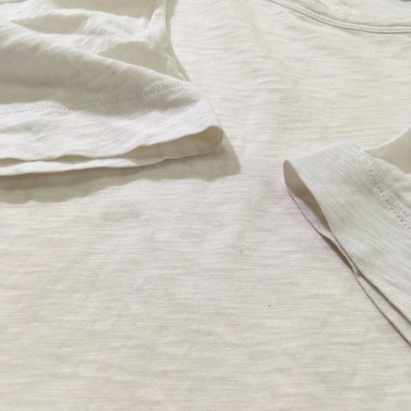 【28346】 theory セオリー 半袖Tシャツ カットソー サイズM ホワイト シンプル クルーネック 薄柄 定番アイテム 万能 レディース