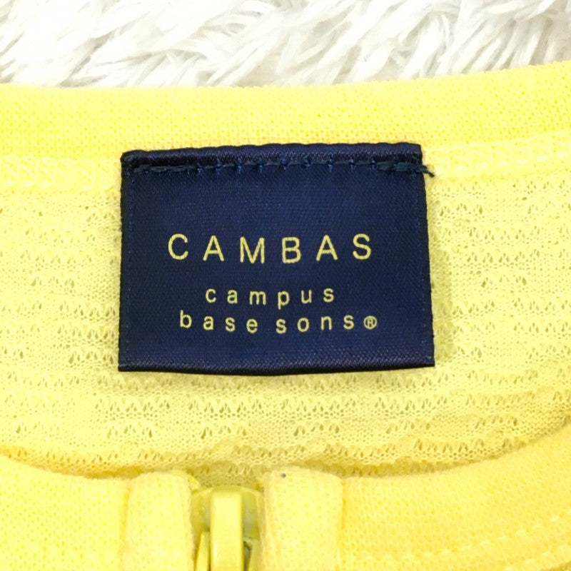 【28523】 CAMBAS  パーカー フーディー サイズ80 イエロー ライトアウター べビー羽織 明るめ ジップアップ 可愛い 透け感あり ベビー