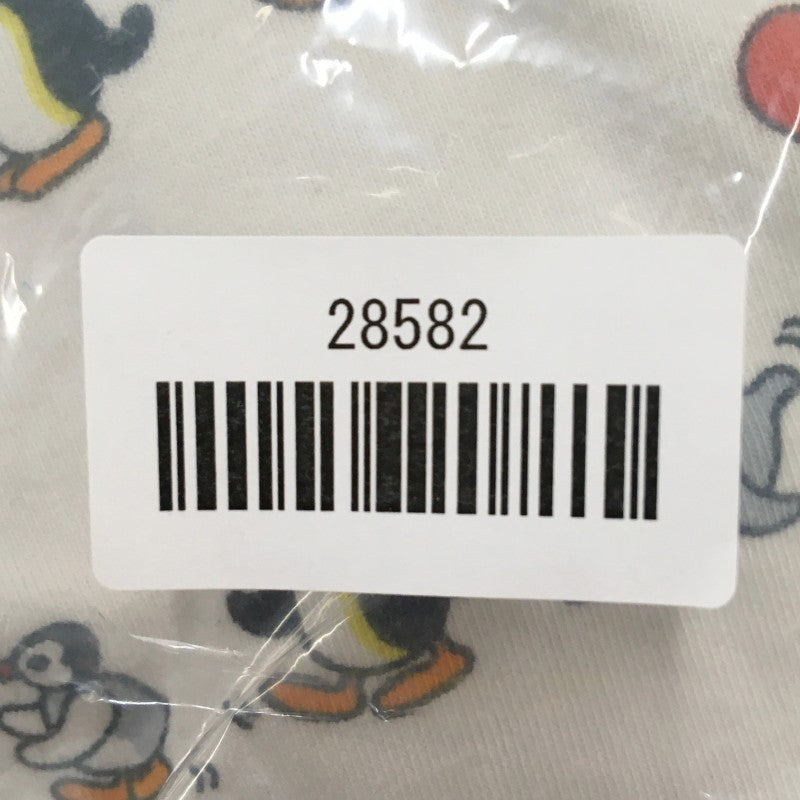 【28582】 UNIQLO ユニクロ 長袖Tシャツ ロンT カットソー サイズ90cm ホワイト ピングー 部屋着 着替え 丸首 スナップボタン ベビー