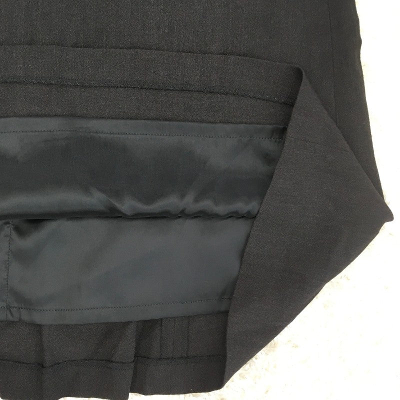 【29066】 新古品 NONA ノナ ロングスカート サイズ11 / 約L ブラック 無地 上品 シック カジュアル ジップアップ フォーマル レディース