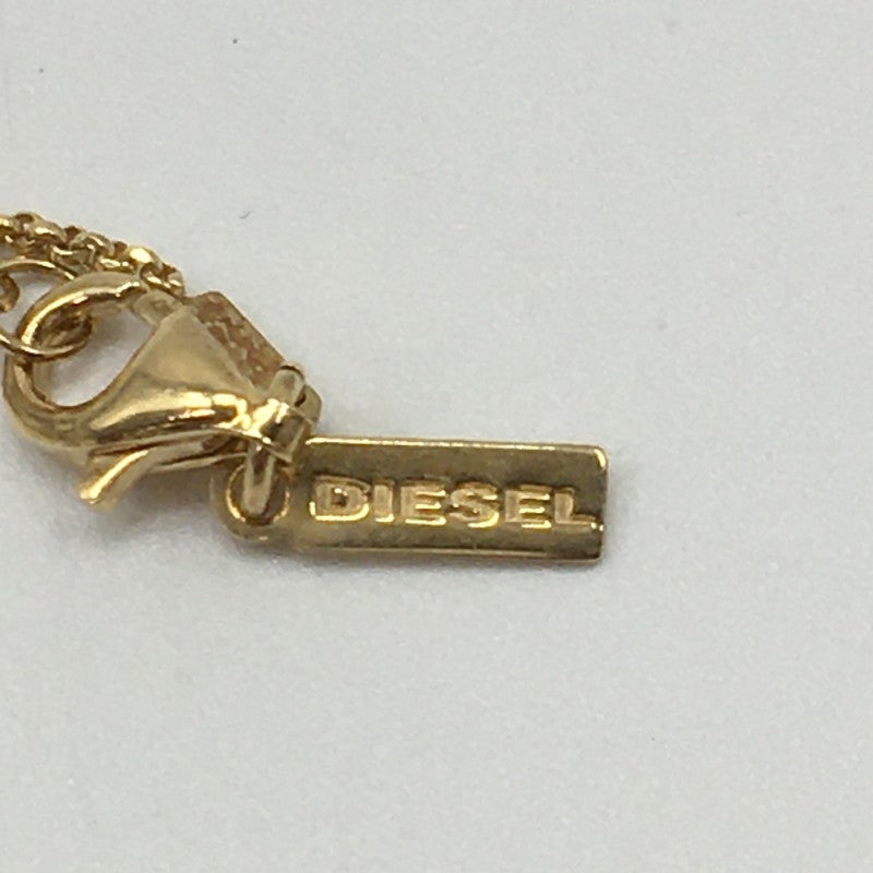 【29120】 DIESEL ディーゼル ネックレス ゴールド ピザモチーフ チェーンネックレス アクセサリー 真鍮製 オシャレ レディース