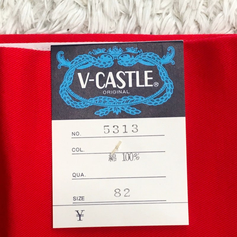 【29148】 新古品 V-CASTLE ヴィカースル ボトムス サイズ82 / 約L レッド ニッカポッカ 作業着 鷹ズボン ボンタン メンズ