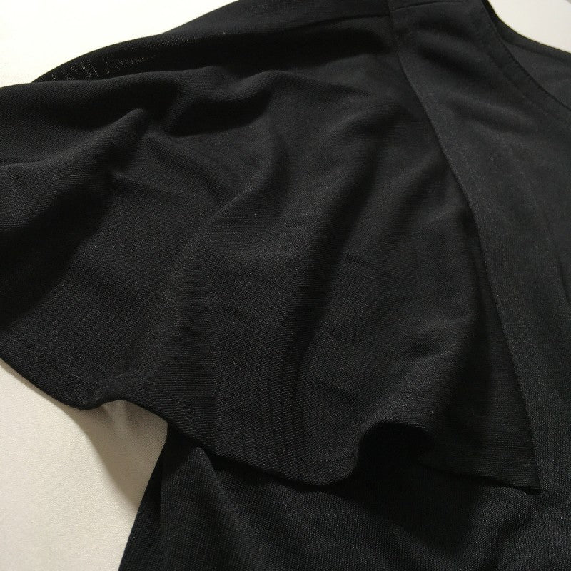 【29200】 新古品 KAZUKO MARIMURA カズコマリムラ 半袖ブラウス サイズ9R / 約M ブラック シンプル 大人可愛い タグ付き レディース