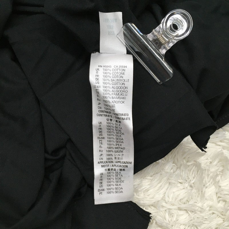 【29280】 新古品 DIESEL ディーゼル 七分袖Tシャツ カットソー サイズXXS ブラック グラフィック プリント カットオフ レディース