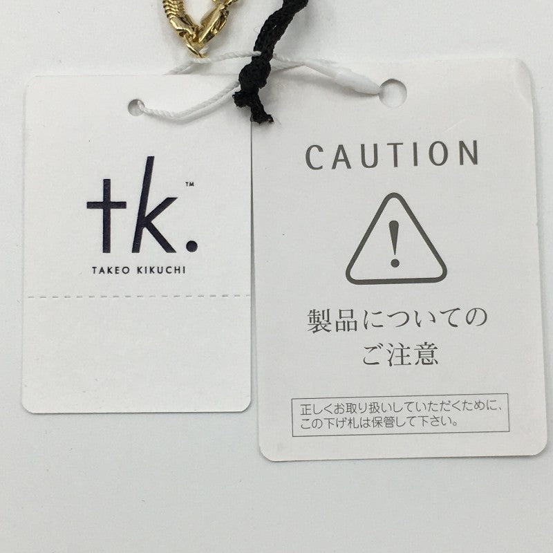 【29328】 新古品 tk.TAKEO KIKUCHI ティーケー タケオキクチ ブレスレット サイズ00 / 約XS(SS) ゴールド スネークチェーン メンズ