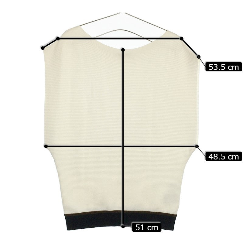 【29426】 EPOCA エポカ ノースリーブシャツ サイズ40 / 約M ホワイト きれいめ シンプル かわいい オシャレ フェミニン レディース