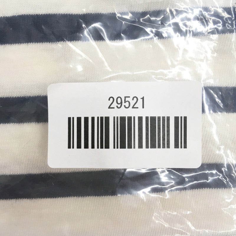 【29521】 Les Olivades レゾリヴァード 七分袖Tシャツ カットソー ホワイト サイズS相当 ボーダー柄 丸首 カジュアル レディース
