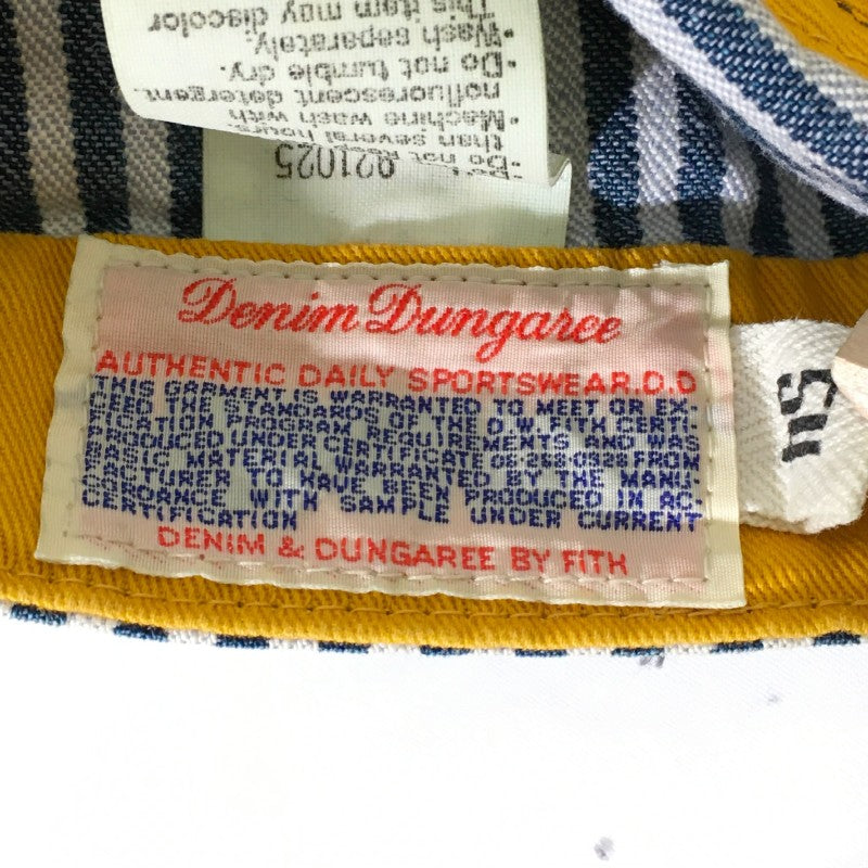 【29639】 DENIM&DUNGAREE デニムアンドダンガリー キャップ 帽子 サイズ54 ネイビー デニム生地 ワッペン付き サイズ調整 おしゃれ キッズ