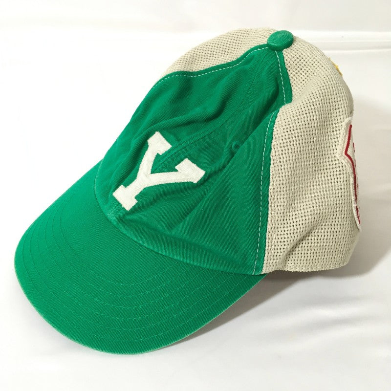 【29641】 DENIM&DUNGAREE デニムアンドダンガリー キャップ 帽子 サイズ56cm グリーン つば付き ワッペン メッシュ アウトドア キッズ