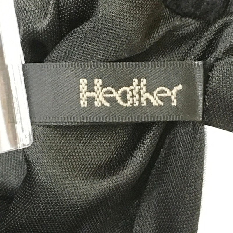 【29754】 Heather ヘザー ミニスカート サイズF ブラック フレアスカート ジップアップ シンプル 無地 おしゃれ かわいい レディース