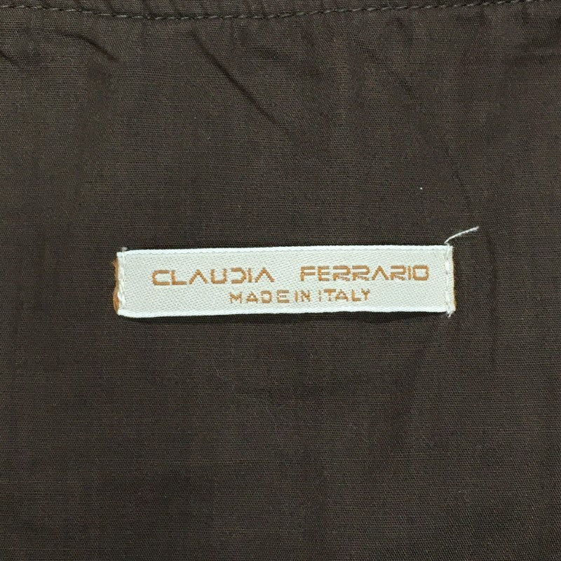 【29764】 CLAUDIA FERRARIO クラウディアフェラーリオ スカート サイズ40 / 約L ダークパープル ツイード調 防寒 保温性 レディース