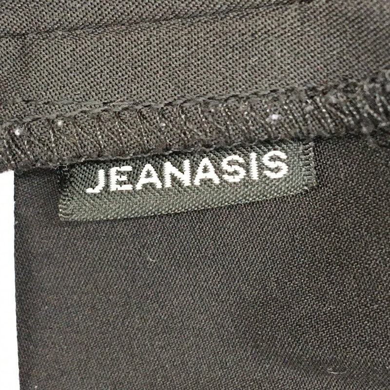 【29885】 JEANASiS ジーナシス ガウチョパンツ サイズF ブラック オーバーサイズ シンプル 無地 かわいい オシャレ レディース