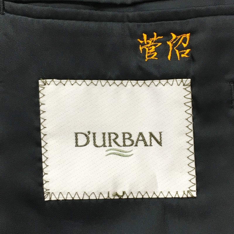 【29890】 Durban ダーバン ジャケット ブラック サイズXL相当 フォーマル ビジネスシーン スタイリッシュ 紳士的 かっこいい メンズ