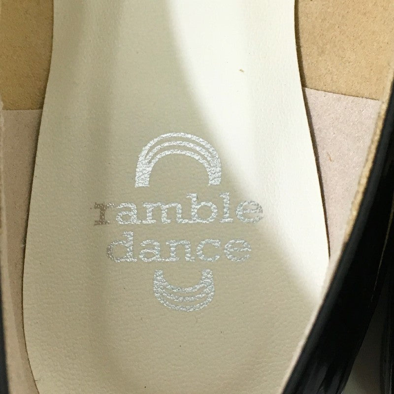 【29924】 新古品 ramble dance ランブルダンス パンプス ヒール 靴 サイズ23cm ブラック 光沢 パーティー かわいい オシャレ レディース