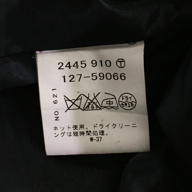【29936】 INDIVI インディヴィ ひざ丈ワンピース サイズ36 / 約S ブラック 飾りポケット シンプル かわいい レディース