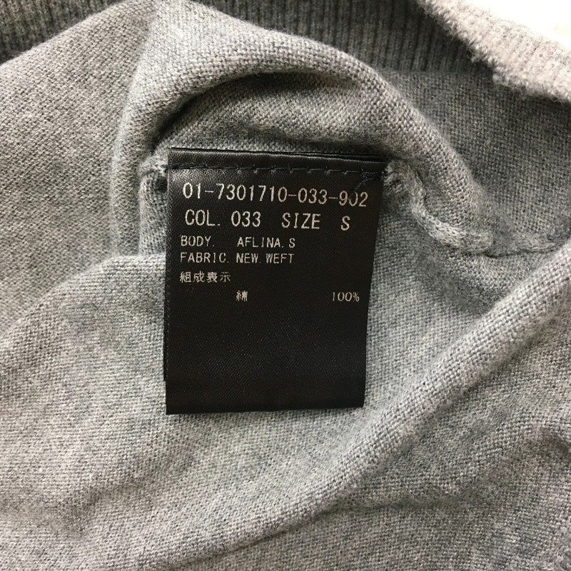 【29976】 theory セオリー セーター サイズS グレー サマーニット スタイリッシュ かっこいい オシャレ ドレープネック レディース