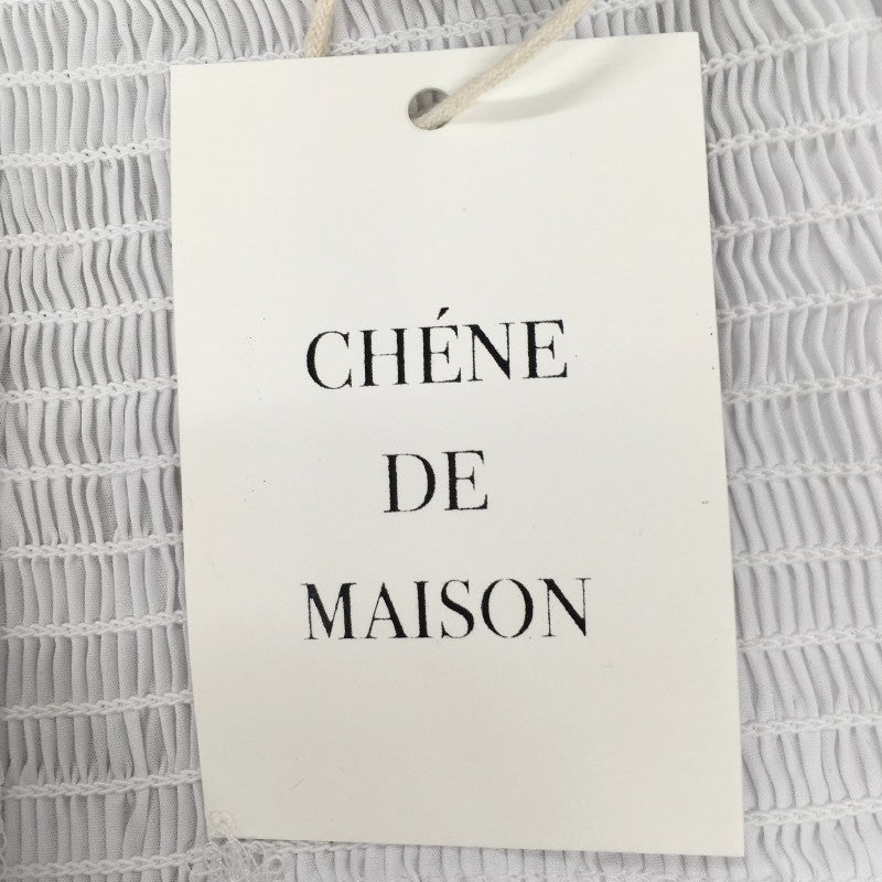 【30045】 新古品 CHENE DE MAISON シェヌドメゾン キャミソール ホワイト サイズM相当 カーシュクール風 オシャレ 可愛い レディース