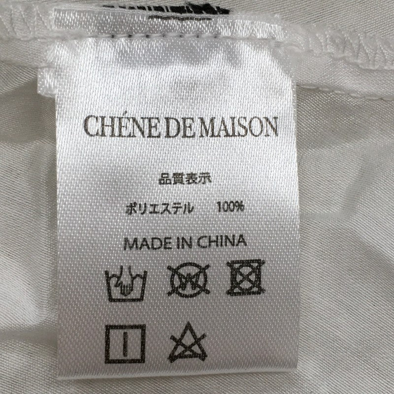 【30151】 新古品 CHENE DE MAISON シェヌデメゾン ボレロ ホワイト サイズM相当 シアー素材 クロップド丈 リボン かわいい レディース