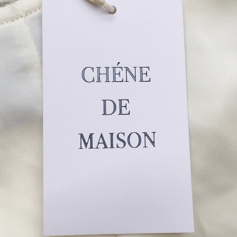 【30200】 新古品 CHENE DE MAISON シェヌデメゾン キャミソール ホワイト サイズM相当 シンプル リボン かわいい レディース