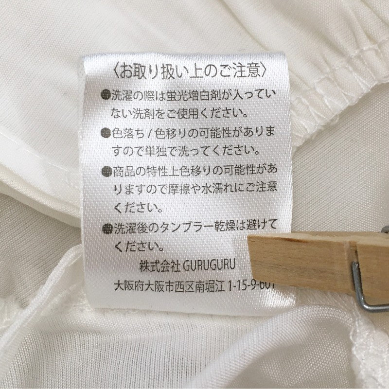 【30219】 CHENE DE MAISON シェヌドメゾン 七分袖シャツ ホワイト Sサイズ相当 オシャレ シンプル ゆったり レディース