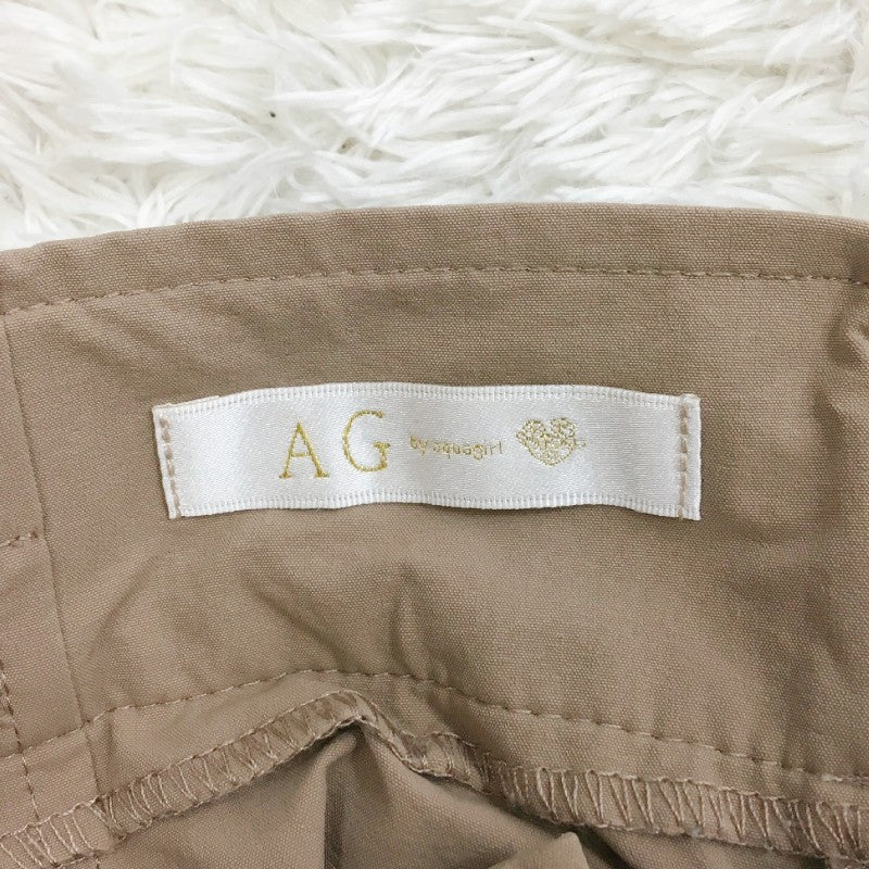 【30304】 AG by aquagirl エージーバイアクアガール ロングスカート サイズ36/S / 約S ブラウン シンプル 無地 薄地 レディース